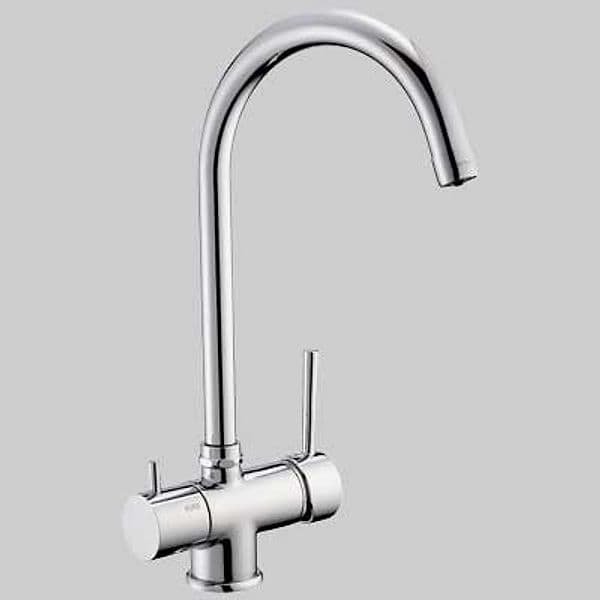Monocomando Lavello Bocca Alta 3 Vie Acqua Potabile Cromo Porta & Bini - 2