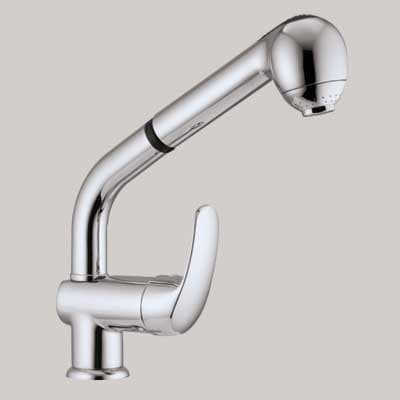 Rubinetto Miscelatore Lavello Cucina Doccia Estraibile Cromo Porta & Bini - 2