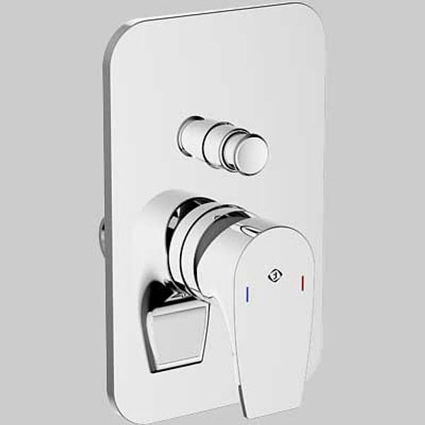 Rubinetto Miscelatore Doccia Incasso con Deviatore Bing Completo Cromo - 2