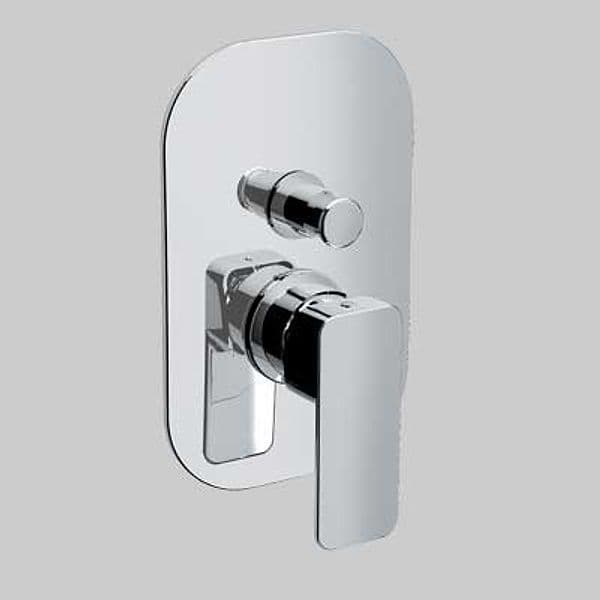 Rubinetto Miscelatore Doccia Incasso con Deviatore Tono Cromo Eurorama - 2