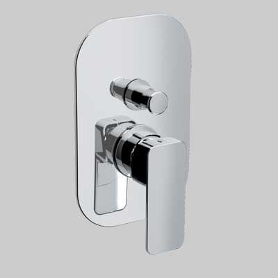 Rubinetto Miscelatore Doccia Incasso con Deviatore Tono Cromo Eurorama - 2