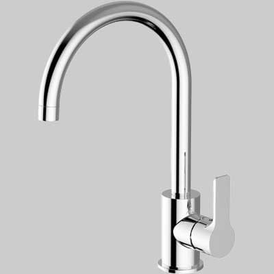 Rubinetto Miscelatore a Lavello Goodlife Canna ad U Cromo Teorema - 2