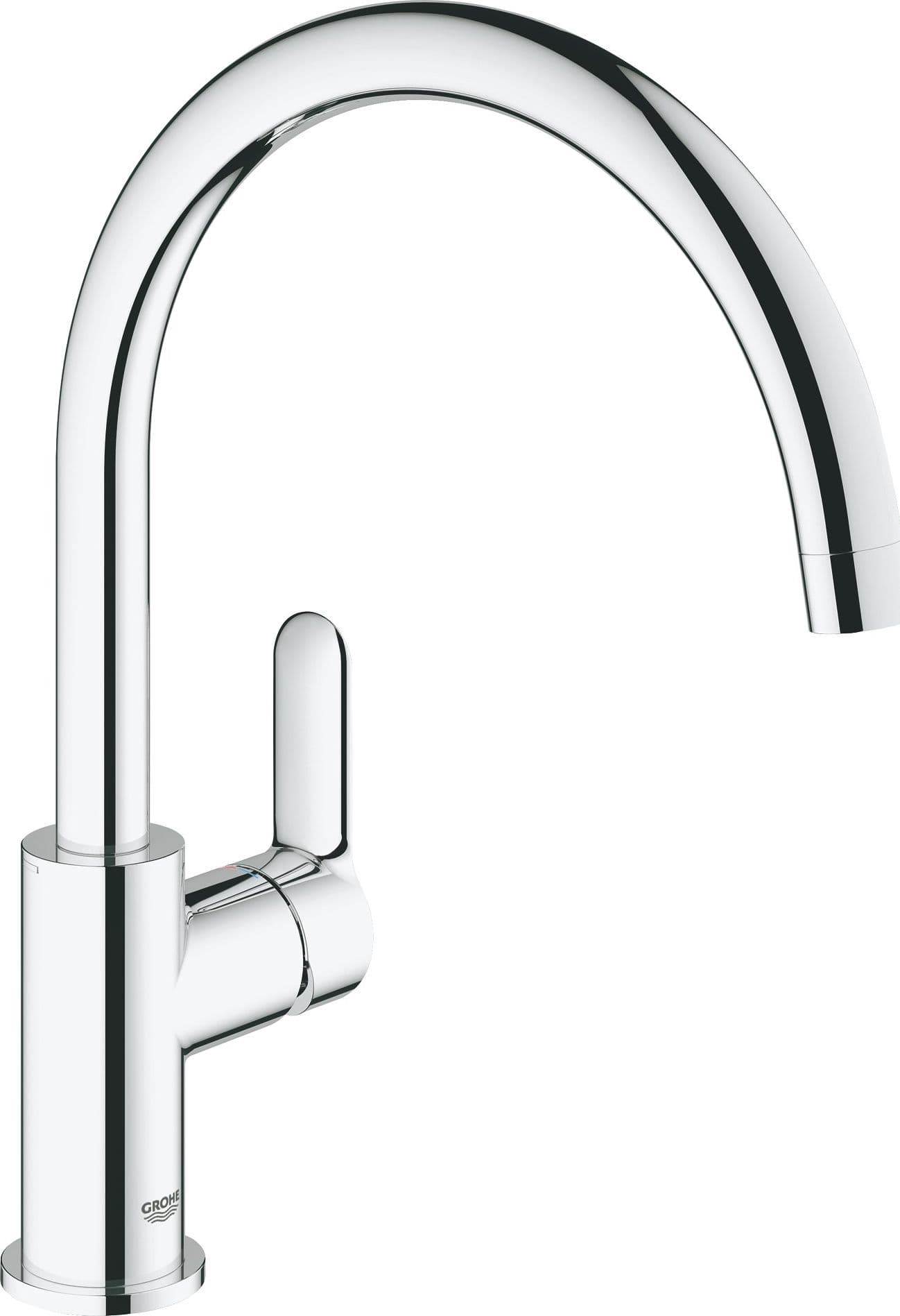 Monocomando Lavello Bocca Alta Bauedge Cromo Grohe
