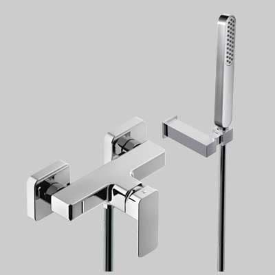 Rubinetto Miscelatore Doccia Esterno Tono Cromo Eurorama - 2