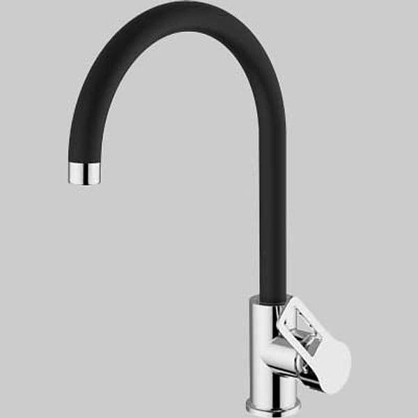 Rubinetto Miscelatore Lavello Teorema con Canna ad U Grafite - 2
