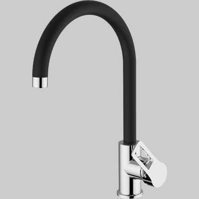 Rubinetto Miscelatore Lavello Teorema con Canna ad U Grafite - 2