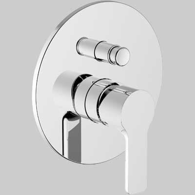 Piastra e Leva per Incasso Doccia con Deviatore Goodlife Cromo Teorema - 2