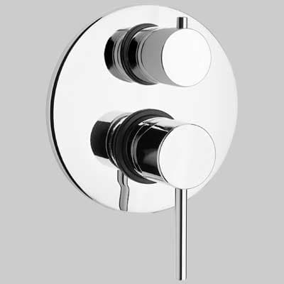 Rubinetto Miscelatore Doccia Incasso con Deviatore Disco Cromo Paini - 2