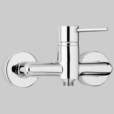 Rubinetto Miscelatore Doccia Esterno Disco Cromo Paini - 2