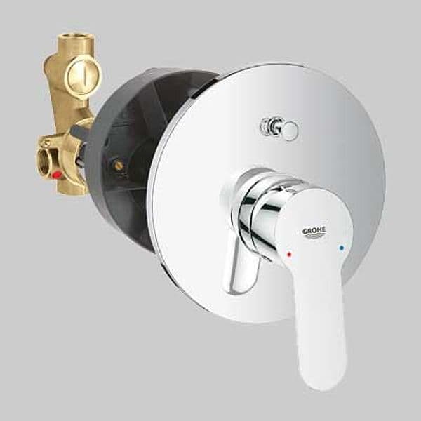Rubinetto Miscelatore Doccia Incasso con Deviatore Bauedge Cromo Grohe - 2