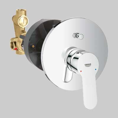 Rubinetto Miscelatore Doccia Incasso con Deviatore Bauedge Cromo Grohe - 2