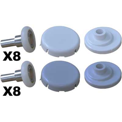 Kit Scorrimento C Cuscinetti per Miami 4 mm Bianco Giava - 2