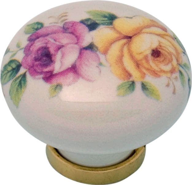 Pomolo Porcellana Tondo con Base F 21 31 x 26 mm 25 Pezzi – Idroweb