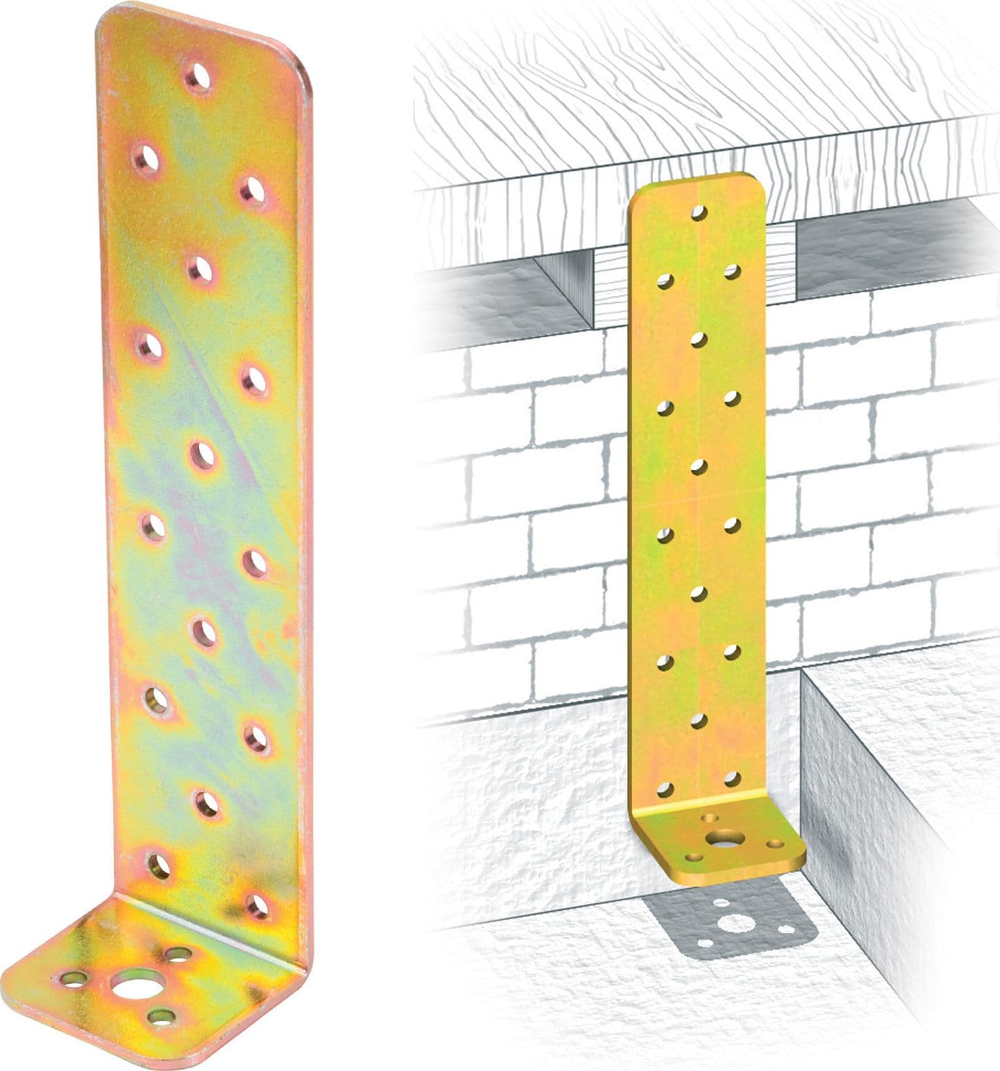 Piastra 754 Angolare a Murare Acc Trop 50 x 300 x 45 mm 10 Pezzi – Aldeghi