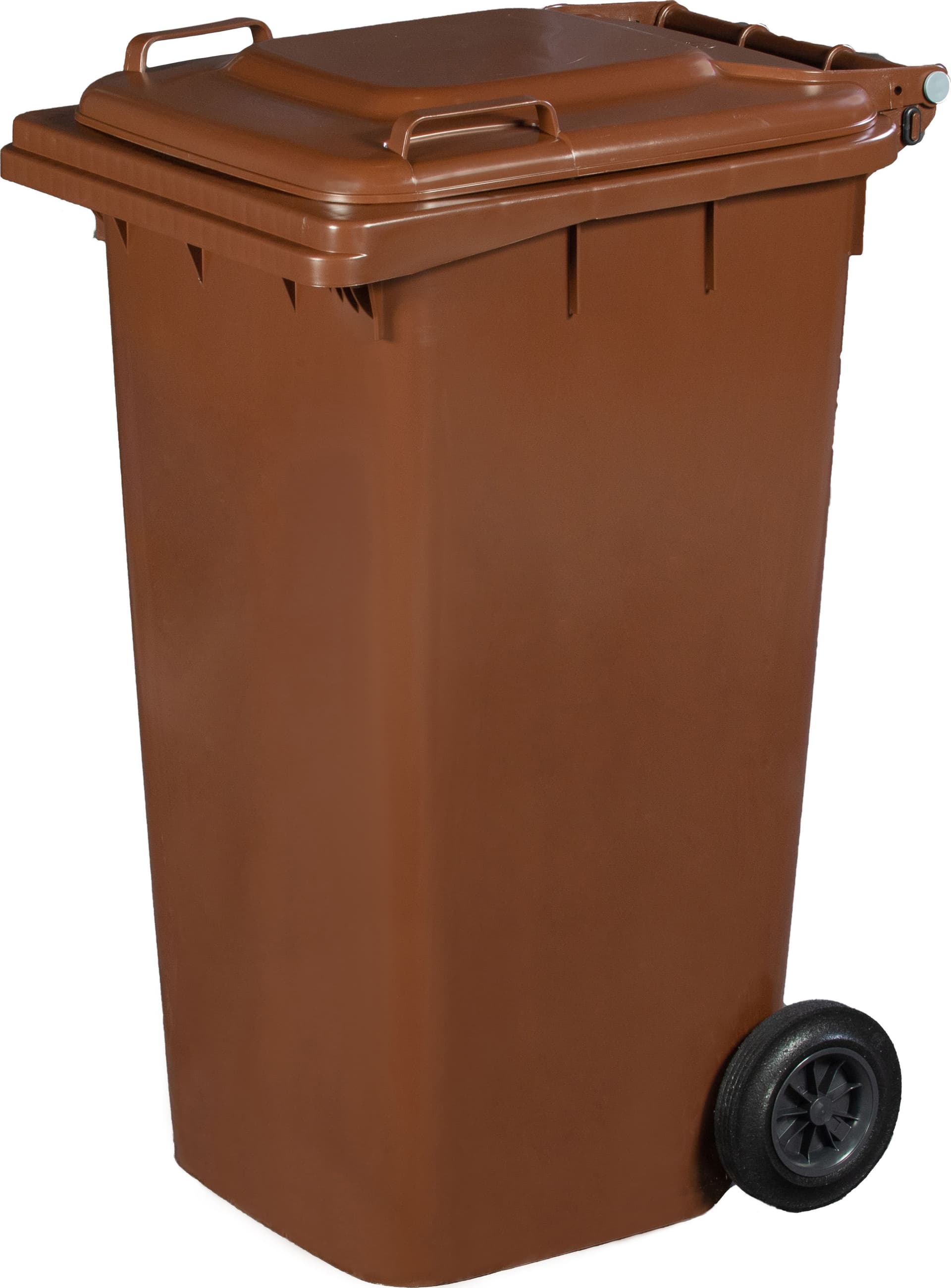 Pattumiera 240 l con Ruote Marrone Mp - 2