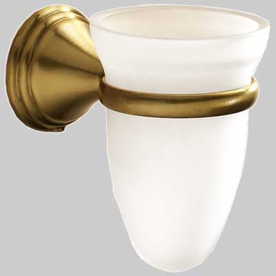 Portabicchiere Romance Ottone Bronzatovetro Gedy - 2