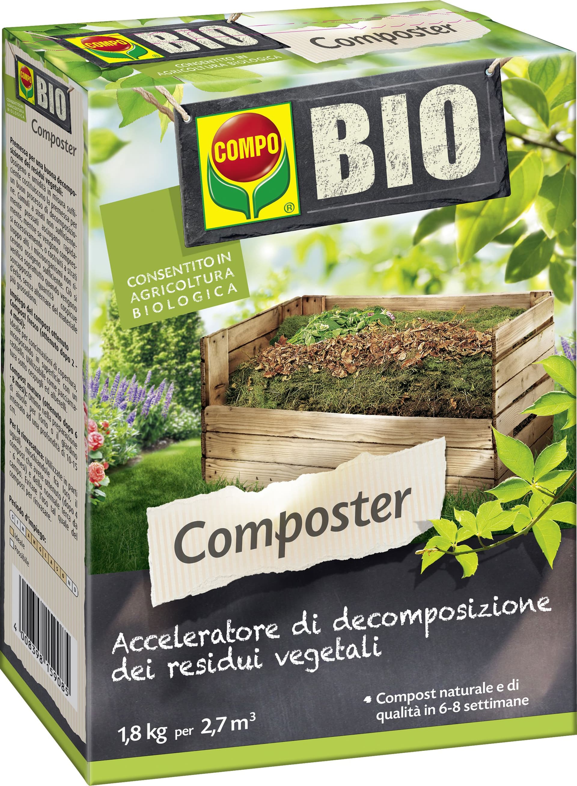Compo Composter 1,8 kg Compo Italia 6 Pezzi - 2