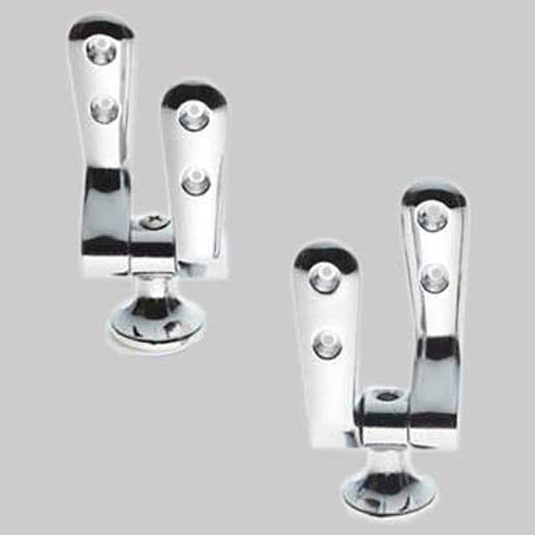 Coppia Cerniera Fissa Cromata Made in Italy - 2