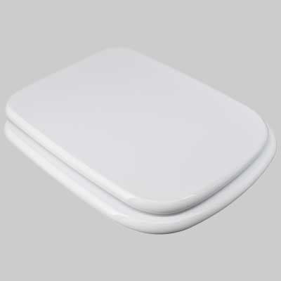Copriwater Sedile WC MDF Poliesterato M168 Bianco Seba - 2