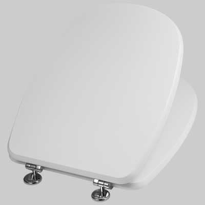 Copriwater Sedile WC MDF Laccato L116 Bianco Savinidue - 2