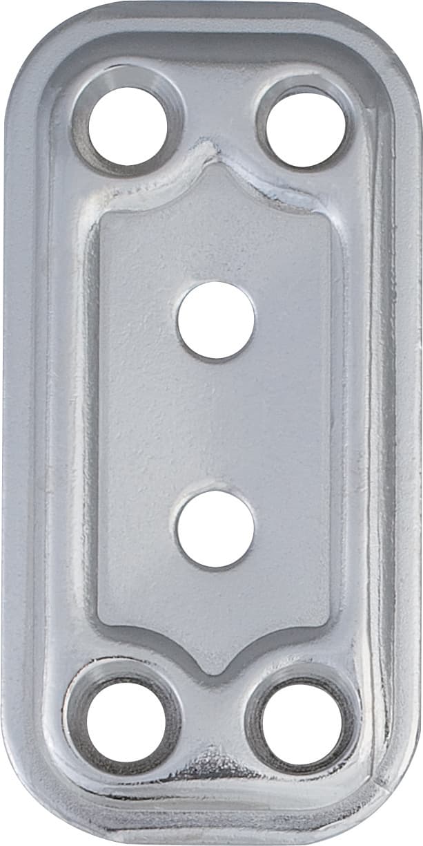 Piastra 748 in Diritta INOX 30 x 60 mm Aldeghi Luigi Spa 5 Pezzi - 2