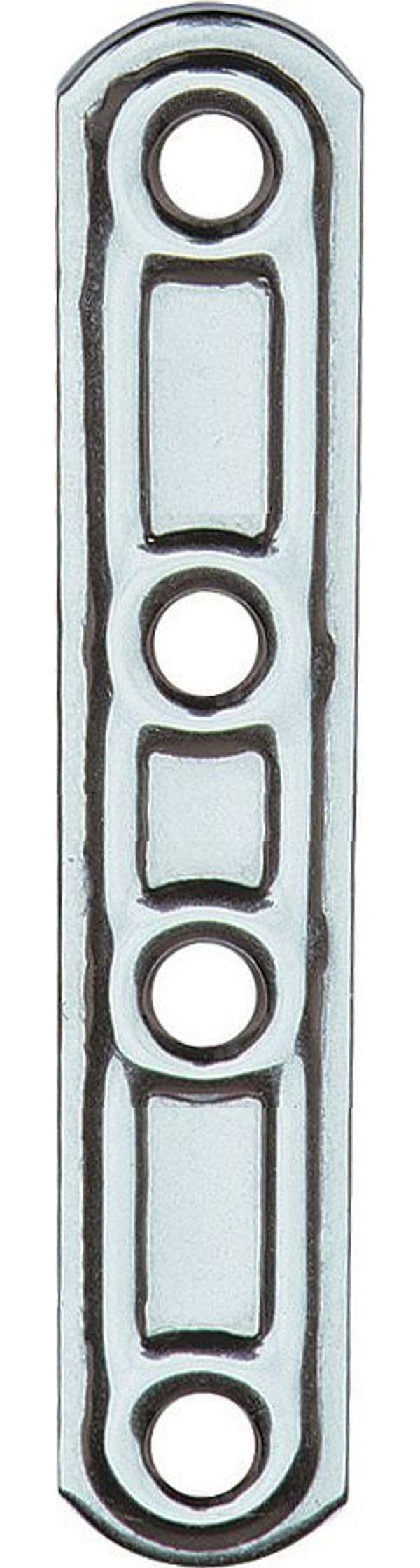 Piastra 163 in Lastrina Diritta INOX 4 Fori 60 mm 20 Pezzi - 2