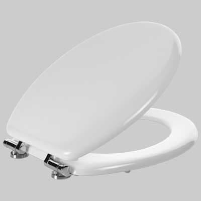 Copriwater Sedile WC Laccato Universale Soft Close Bianco Gedy - 2