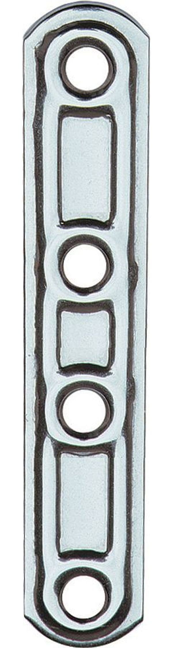 Piastra 163 in Diritta INOX 4 Fori 100 mm Aldeghi Luigi Spa 20 Pezzi