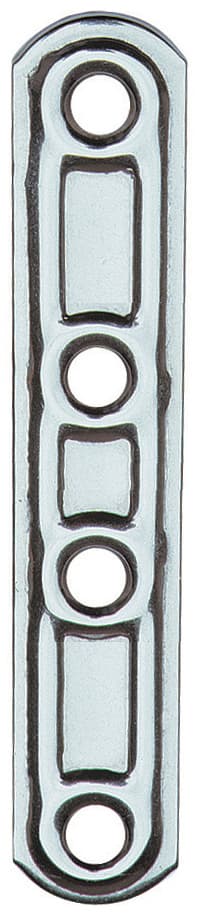 Piastra 163 in Diritta INOX 4 Fori 100 mm Aldeghi Luigi Spa 20 Pezzi - 2
