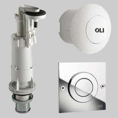 Batteria Oli Deluxe per Cassetta Alta Bianco Oliver International - 2