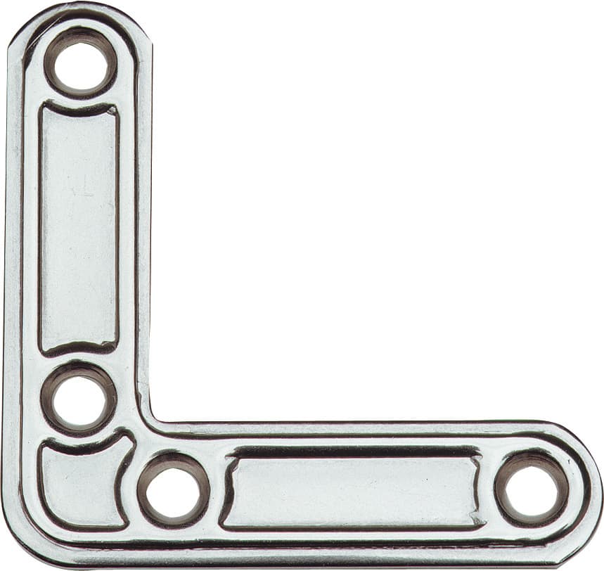 Piastra 153 in a L INOX di Rinforzo 40 x 40 mm Aldeghi Luigi Spa 20 Pezzi - 2