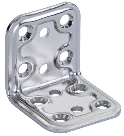 Piastra 746 in Angolare INOX 40 x 40 x 40 mm Aldeghi Luigi Spa 5 Pezzi - 2