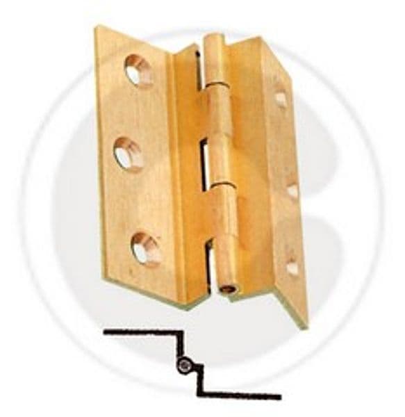 Cerniera Fresata con Collo Ottone Sat 50 x 40 mm** Mariva 24 Pezzi - 2