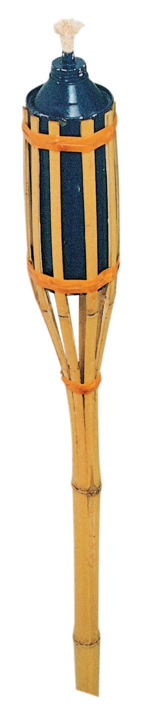 Torcia in Canna di Bamboo 120 cm con Serbatoio 0,625L 24 Pezzi - 2
