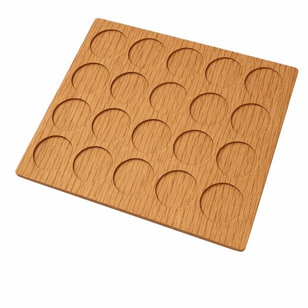 Tappo Copriforo Adesivo Ø 13 mm Rovere Venato 500 Pezzi - 2