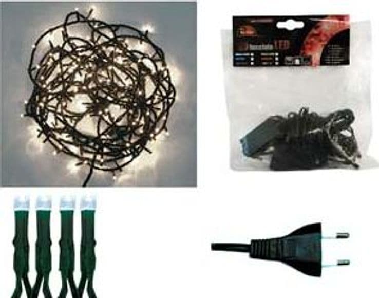 Lucciole a LED Bianco Freddo Luce Fissa per Interno 20 LED 1,5 m + 2 - 2