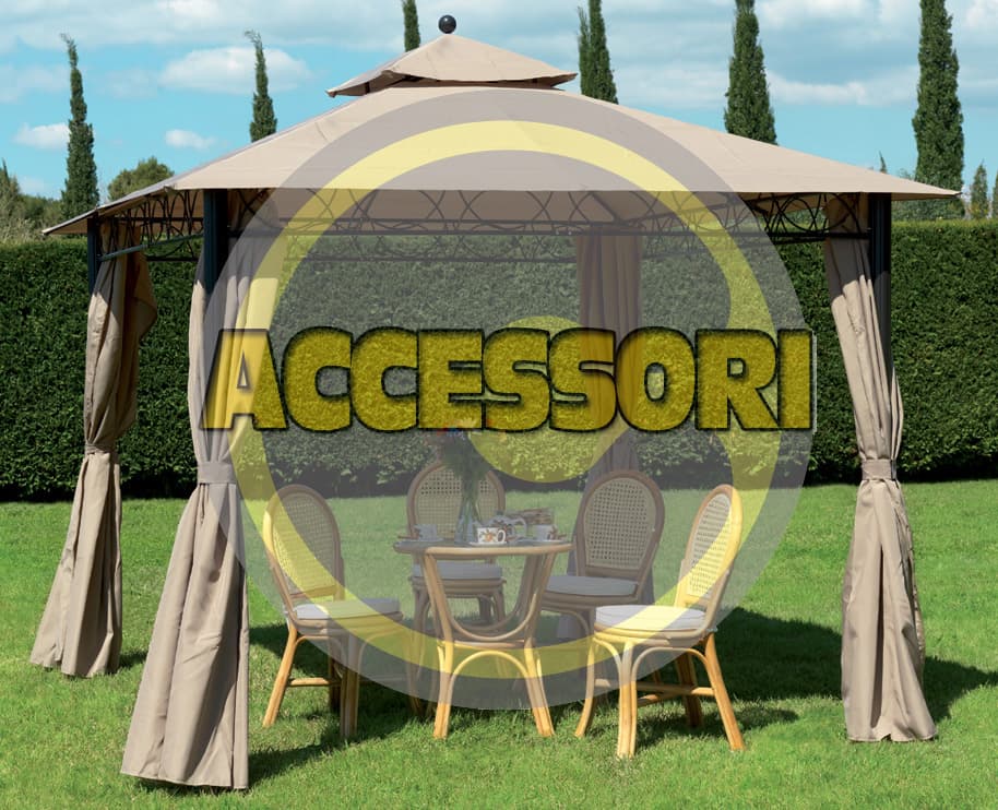 Set 4 Teli Laterali Bianchi per Gazebo Eden i Giardini del Re 1,0 - 2