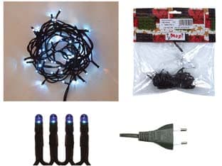 Luccioline Lineari per Interno Luci Blu 20 Luci LAMP.12V 2,60 m I Re Magi - 2