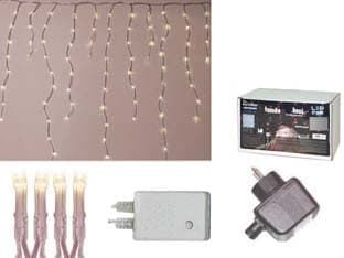 Tenda Sfalsata 150 LED Bianco Caldo per Esterno con Gioco Luci 5 m + 2,7 x - 2