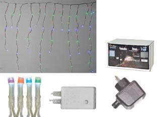 Tenda Sfalsata 150 LED Multicolor per Esterno con Gioco Luci 5 m + 2,7 x - 2