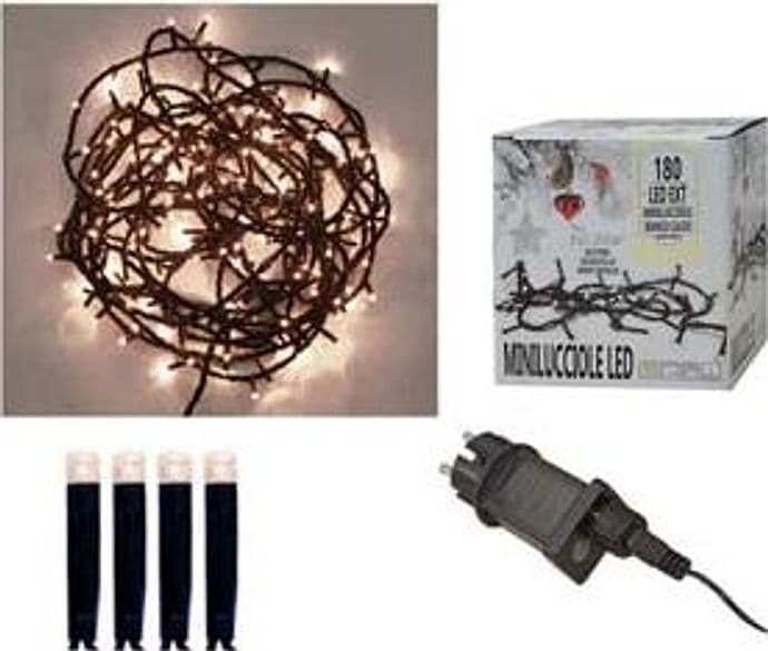 Minilucciole a LED Bianco Caldo per Esterno con Gioco Luci 100 LED 5 m + - 2