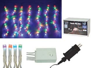 Tenda 160 LED Multicolor per Esterno con Gioco Luci 3 m + 1,8 x 0,7 10 Fili - 2