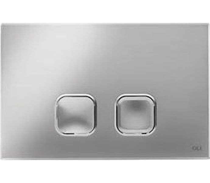 Placca di Comando Plain Doppio Tasto Cromata Oliver International - 2