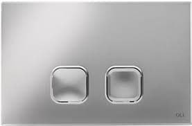 Placca di Comando Plain Doppio Tasto Cromata Oliver International - 2