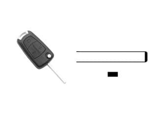 Cover Chiavi per Auto Opel Vauxhall HU100RS8 3 Bottoni Silca - 2