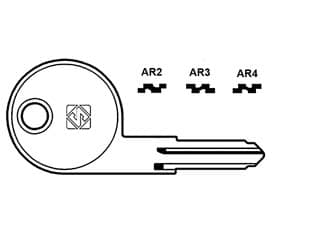 Chiavi Safe per Auto Alfa Romeo AR2 Silca 5 Pezzi - 2