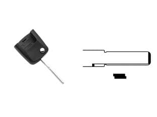 Cover Chiavi per Auto Skoda Volkswagen Seat HU66PRS Flip Silca - 2