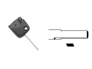 Cover Chiavi per Auto Audi Volkswagen HU66ARS8 3 Bottoni Silca - 2