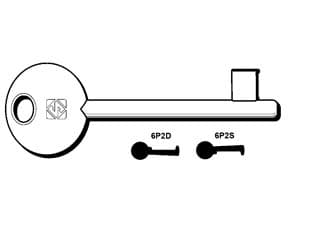 Chiavi Patent Passepartout Agb, Mp, Perino, Osmet 6P2S Sx (ex 5011) 5 Pezzi - 2