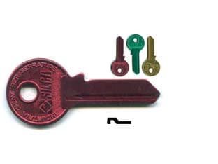 Chiavi per Cilindri Viro 5 Spine Grandi VI081U Sx Ultralite Gialle 10 Pezzi - 2